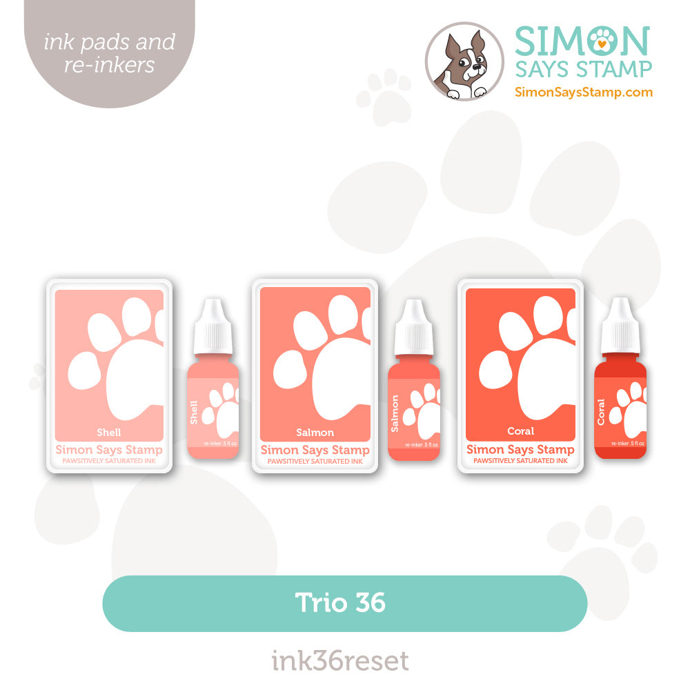 Simon Says Stamp Pawsitively Saturated Ink Trio 36 and Re-Inkers And Everything Nice
