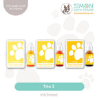 Simon Says Stamp Pawsitively Saturated Ink Trio 3 and Re-Inkers ink3reset Rain or Shine