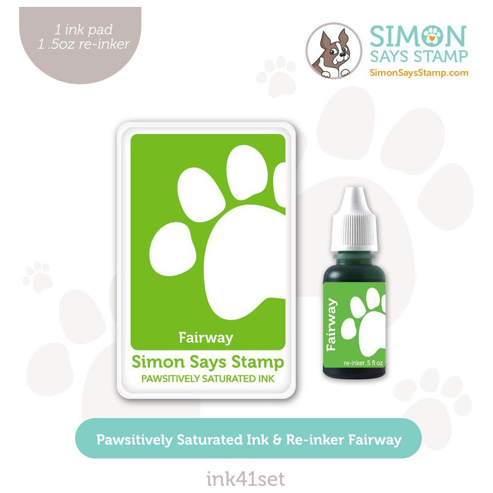 Simon Says Stamp Pawsitively Saturated Ink and Re-inker Set Fairway