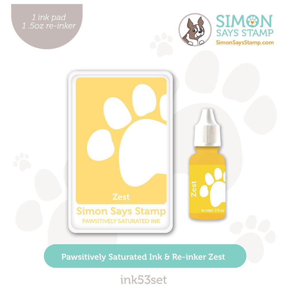 Simon Says Stamp Pawsitively Saturated Ink and Re-inker Set Zest Splendor