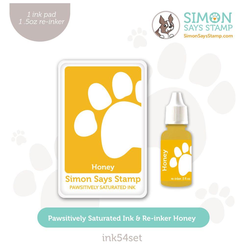 Simon Says Stamp Pawsitively Saturated Ink and Re-inker Set Honey Splendor