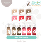 Simon Says Stamp Pawsitively Saturated Ink Cubes Reds And Browns and Re-Inkers ink6019set Happy Camper