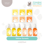 Simon Says Stamp Pawsitively Saturated Ink Cubes Yellow Sunsets and Re-Inkers ink603set