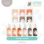 Simon Says Stamp Pawsitively Saturated Ink Cubes Orange Leaves and Re-Inkers ink606set