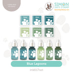 Simon Says Stamp Pawsitively Saturated Ink Cubes Blue Lagoons and Re-Inkers ink617set
