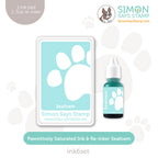 Simon Says Stamp Pawsitively Saturated Ink and Re-inker Set Seafoam ink6set