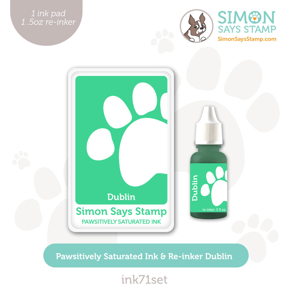 Simon Says Stamp Pawsitively Saturated Ink and Re-inker Set Dublin