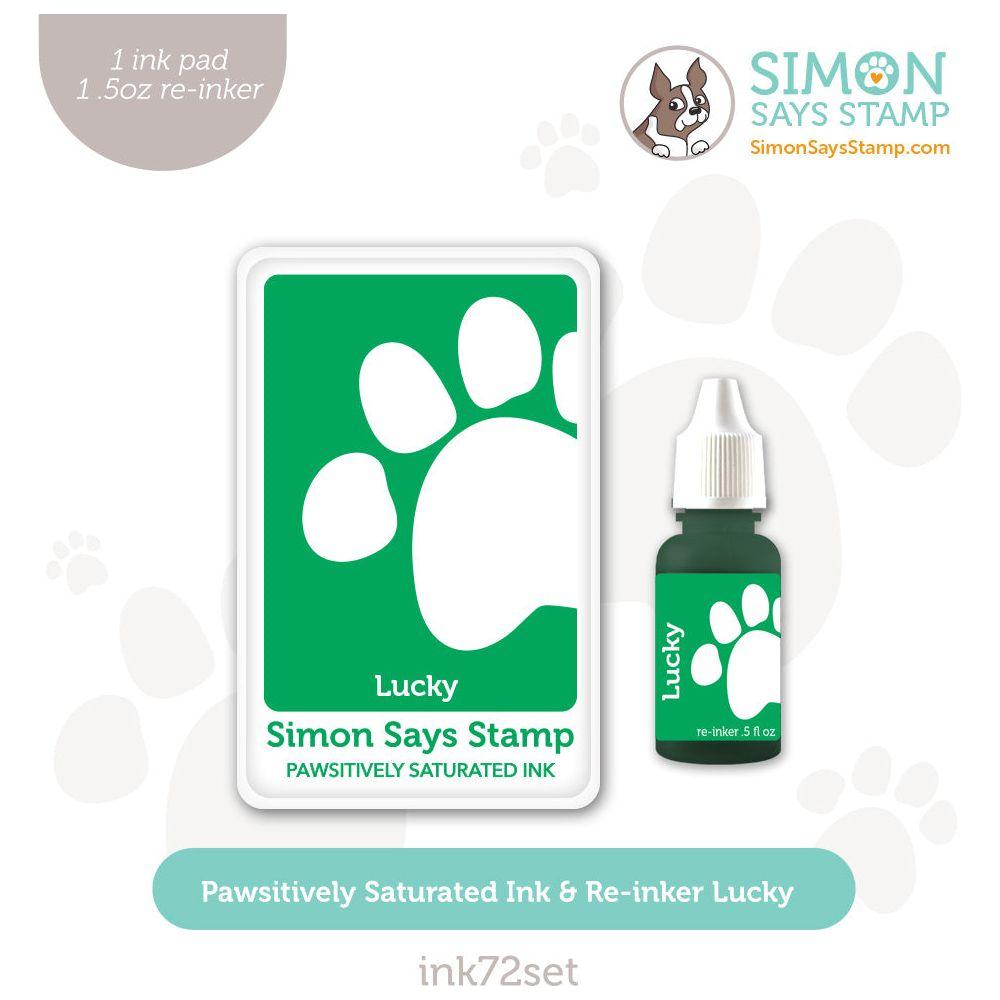 Simon Says Stamp Pawsitively Saturated Ink and Re-inker Set Lucky
