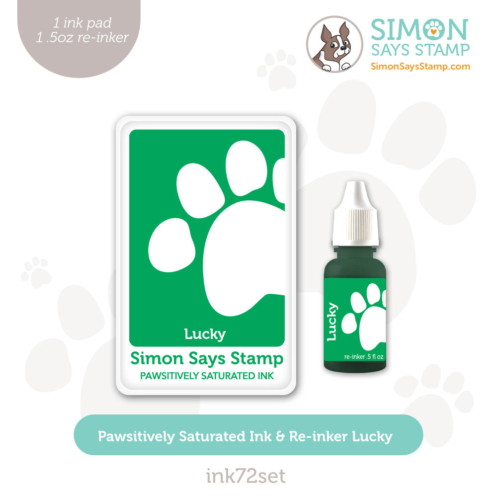 Simon Says Stamp Pawsitively Saturated Ink and Re-inker Set Lucky