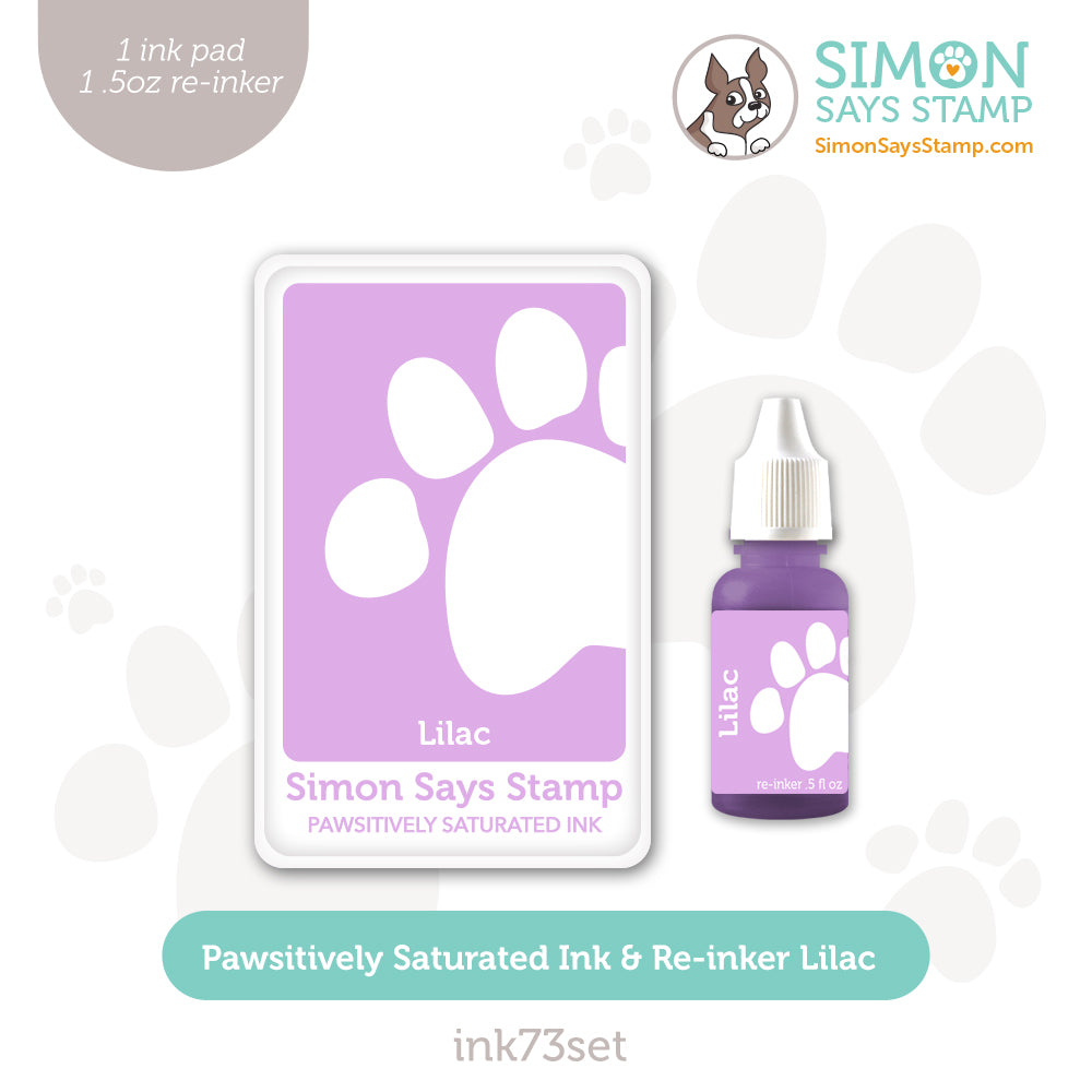 Simon Says Stamp Pawsitively Saturated Ink and Re-inker Set Lilac