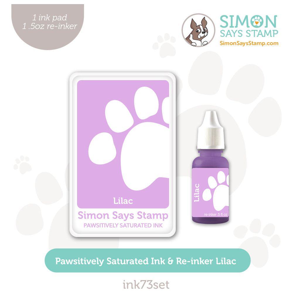 Simon Says Stamp Pawsitively Saturated Ink and Re-inker Set Lilac