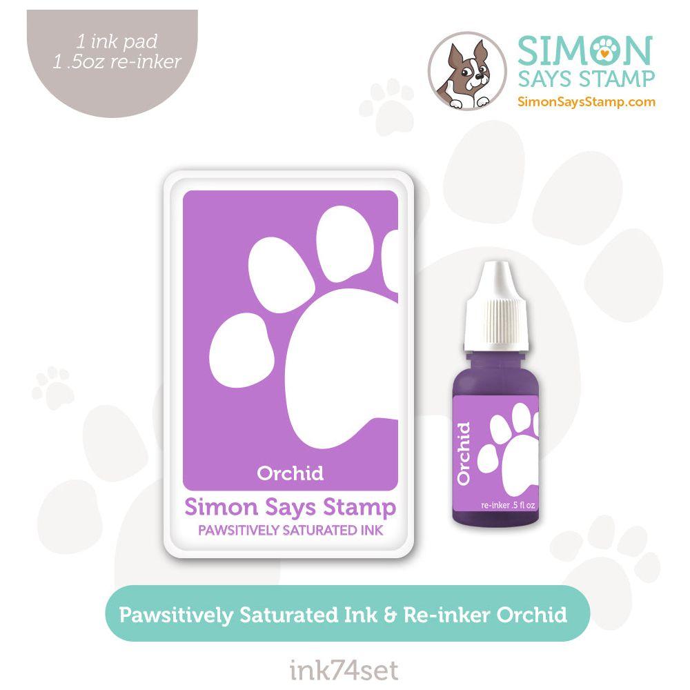 Simon Says Stamp Pawsitively Saturated Ink and Re-inker Set Orchid