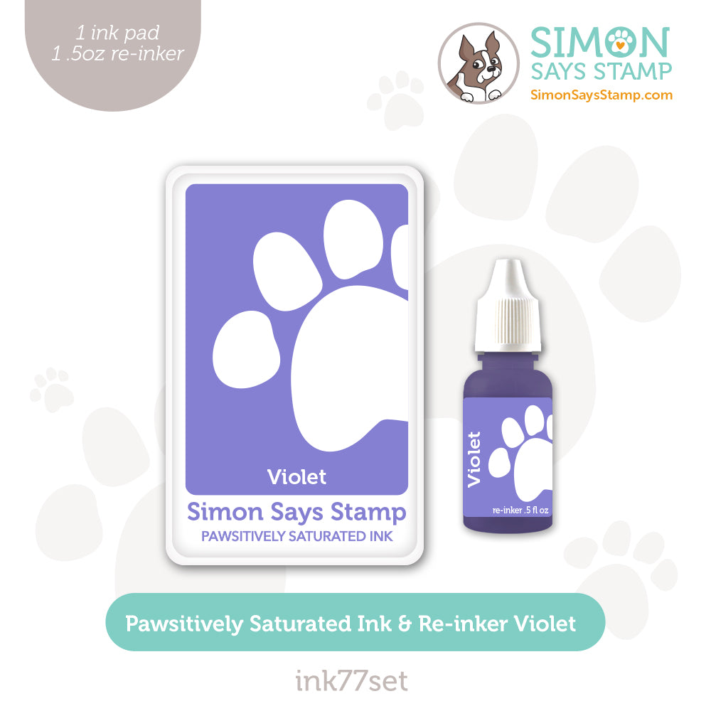 Simon Says Stamp Pawsitively Saturated Ink and Re-inker Set Violet
