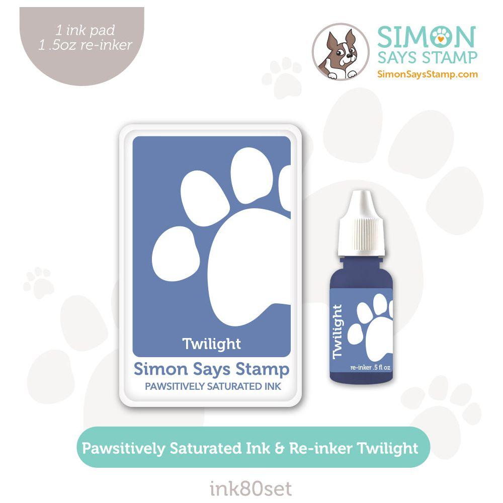 Simon Says Stamp Pawsitively Saturated Ink and Re-inker Set Twilight