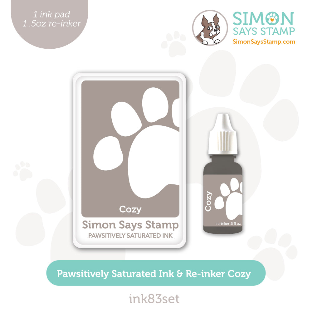 Simon Says Stamp Pawsitively Saturated Ink and Re-inker Set Cozy