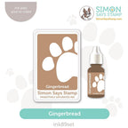 Simon Says Stamp Pawsitively Saturated Ink and Re-inker Set Gingerbread ink89set Diecember