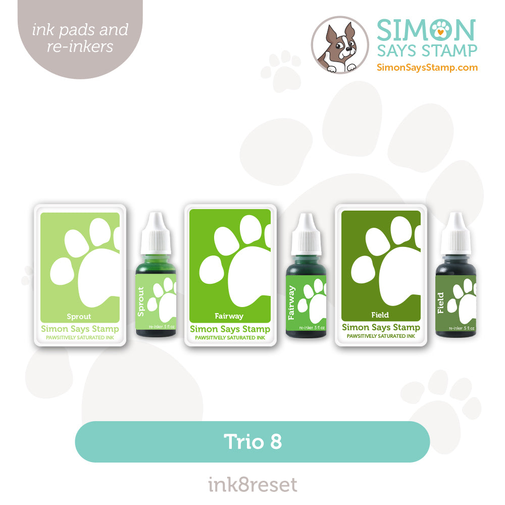 Simon Says Stamp Pawsitively Saturated Ink Trio 8 and Re-Inkers ink8reset Moments In Time