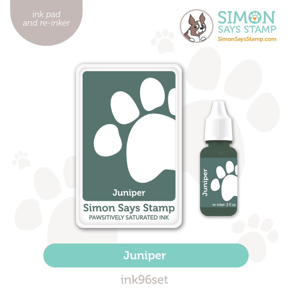 Simon Says Stamp Pawsitively Saturated Ink and Re-inker Set Juniper ink96set Friend Like You