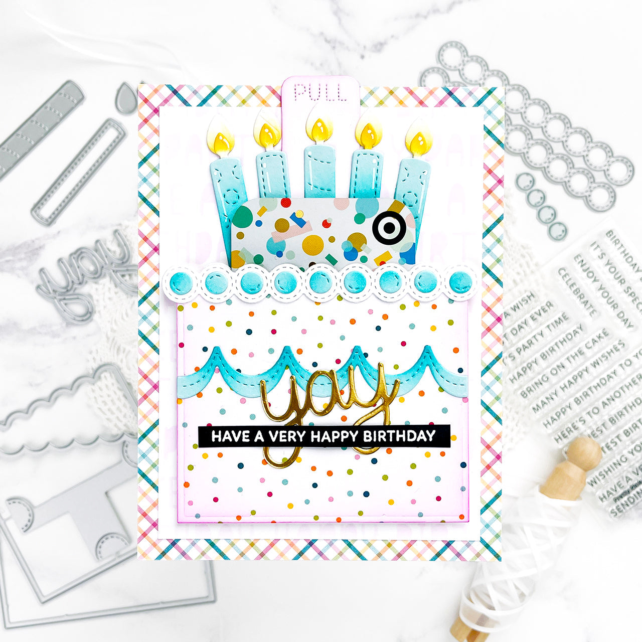 Pretty Pink Posh Interactive Cake Dies happy birthday | color-code:ALT02