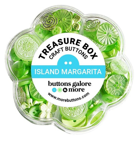 Buttons Galore and More Island Margaritia Treasture Box TBX104 close detail