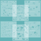 Honey Bee It's A Party Stencil Set Of 6 hbsl-148