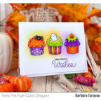 Pretty Pink Posh Halloween Cupcakes Clear Stamps halloween wishes