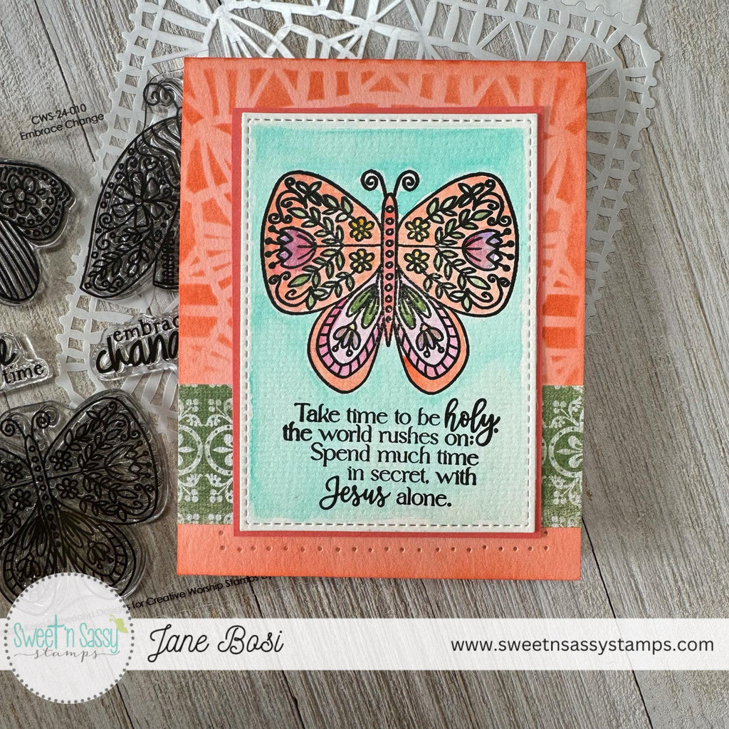 Sweet 'N Sassy Take Time Clear Stamps cws-24-012 take time to be holy