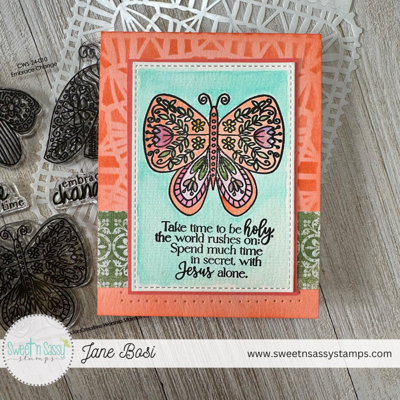 Sweet 'N Sassy Take Time Clear Stamps cws-24-012 take time to be holy