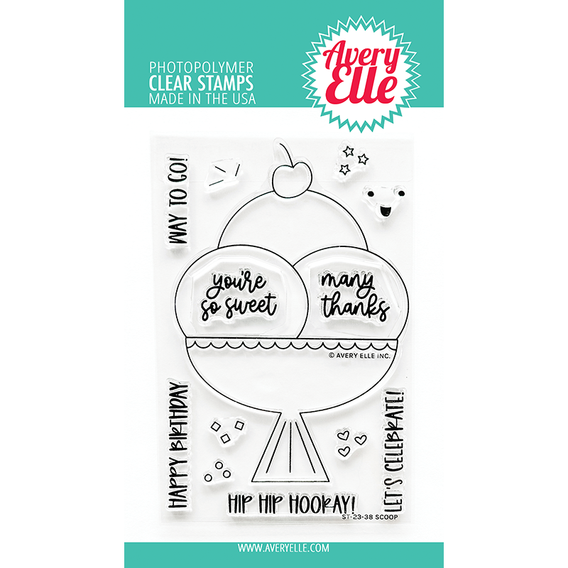 Avery Elle Clear Stamps Scoop st-23-38