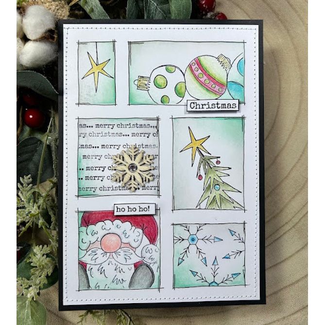 Paper Artsy JoFY 144 Cling Stamps jofy144 christmas