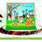 Tim Holtz Distress Walnut Stain Oxide Ink Pad And Reinker Bundle Ranger Pop-Up Autumn Card | color-code:ALT01