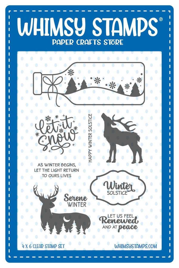 Whimsy Stamps Winter Solstice Clear Stamps wsd468