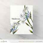 Altenew Hummingbird Nectar Press Plate alt8483 thank you