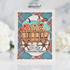 Honey Bee Lovely Layers Fall Bounty Dies hbds-llfalb To My Cherished Friend Card