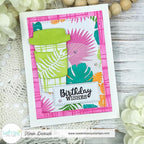 Sweet 'N Sassy Tropical Foliage Silhouettes Bundle Birthday Wishes Card