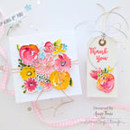 Simon Says Stamp Card Kit of the Month March 2026 Watercolor Bouquet ck0326 Floral Card and Tag | color-code:ALT01