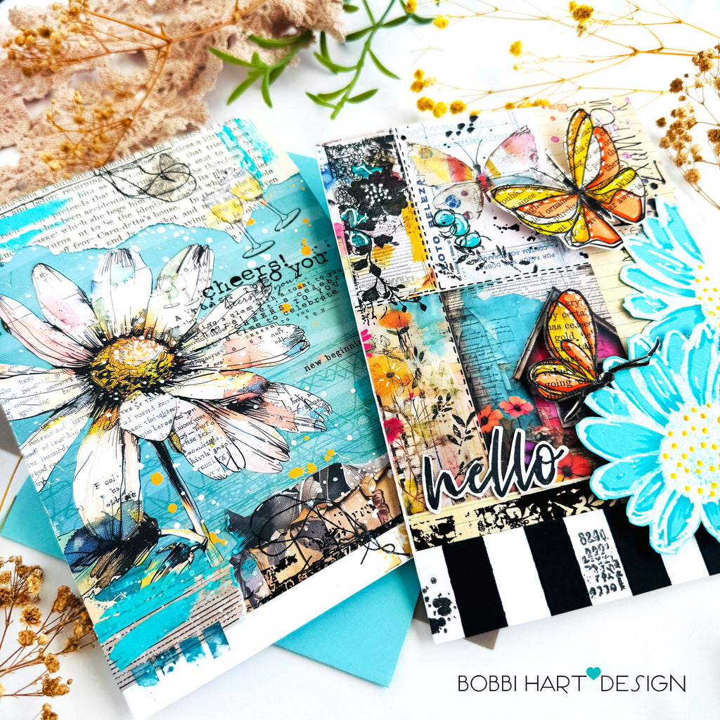 Simon Says Stamp Card Kit of the Month April 2026 A Little Artsy ck0426 Mixed Media Cards