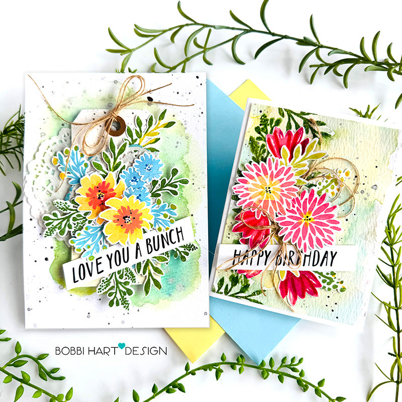 Simon Says Stamp Card Kit of the Month March 2026 Watercolor Bouquet ck0326 Floral Cards
