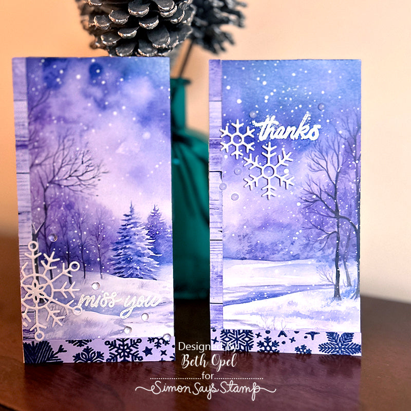 Simon Says Stamp Card Kit of the Month January 2024 Don't Flurry Be Happy ck0124 Wintry Cards | color-code:ALT10
