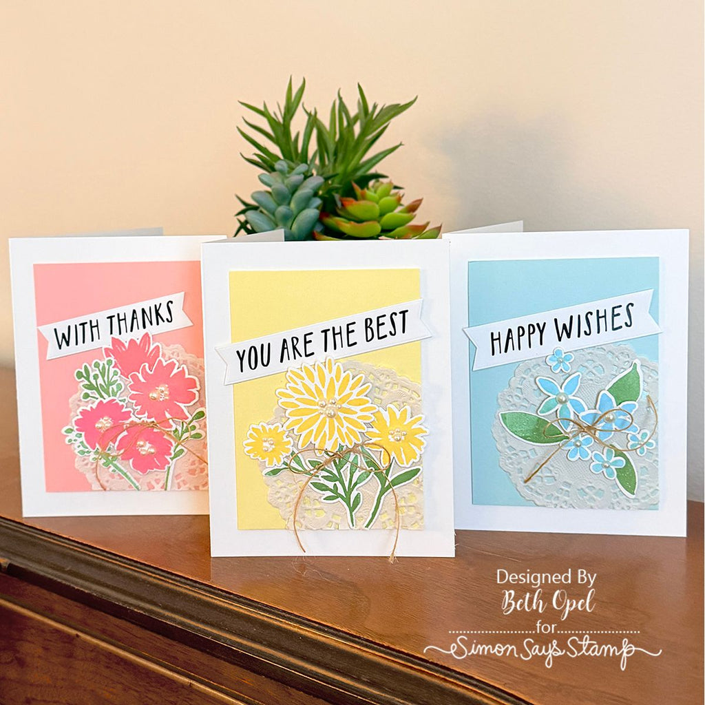 Simon Says Stamp Card Kit of the Month March 2026 Watercolor Bouquet ck0326 Floral Cards | color-code:ALT03
