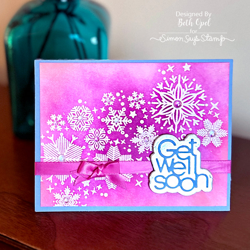 Simon Says Stamp Card Kit of the Month January 2024 Don't Flurry Be Happy ck0124 Get Well Card | color-code:ALT09
