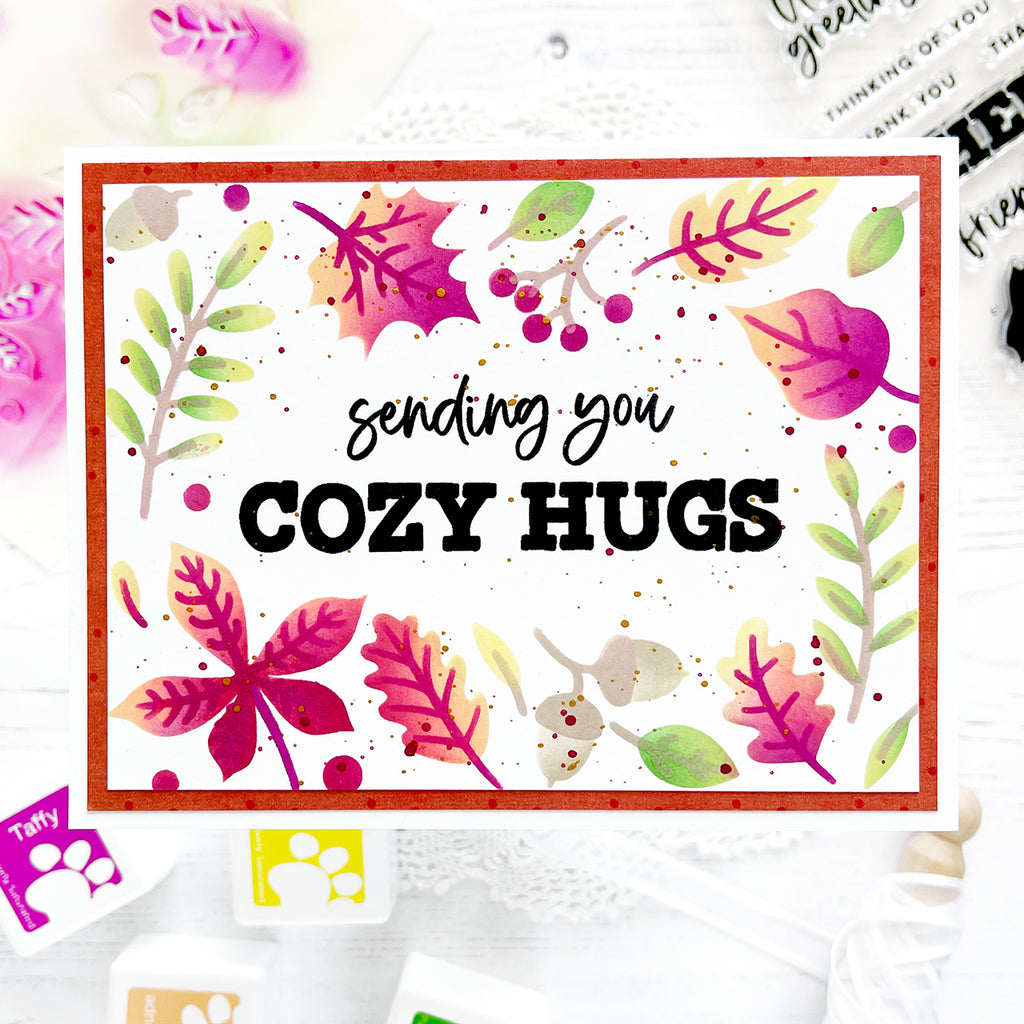  Simon Says Stamp Card Kit of the Month November 2023 Cozy Autumn Hugs ck1123 Hugs Card | color-code:ALT02