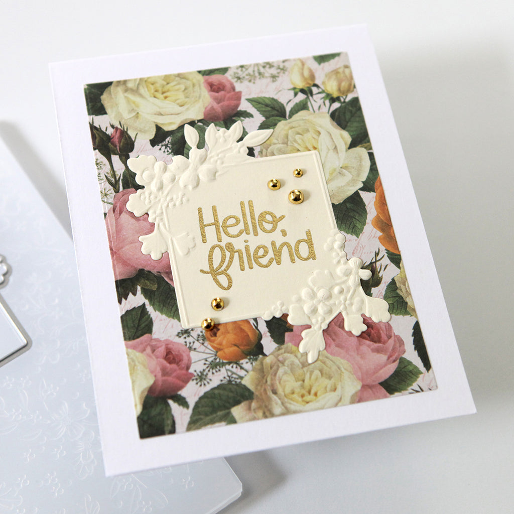 Simon Says Stamp Card Kit of the Month July 2023 Flower Happy ck0723 Hello Card | color-code:ALT08