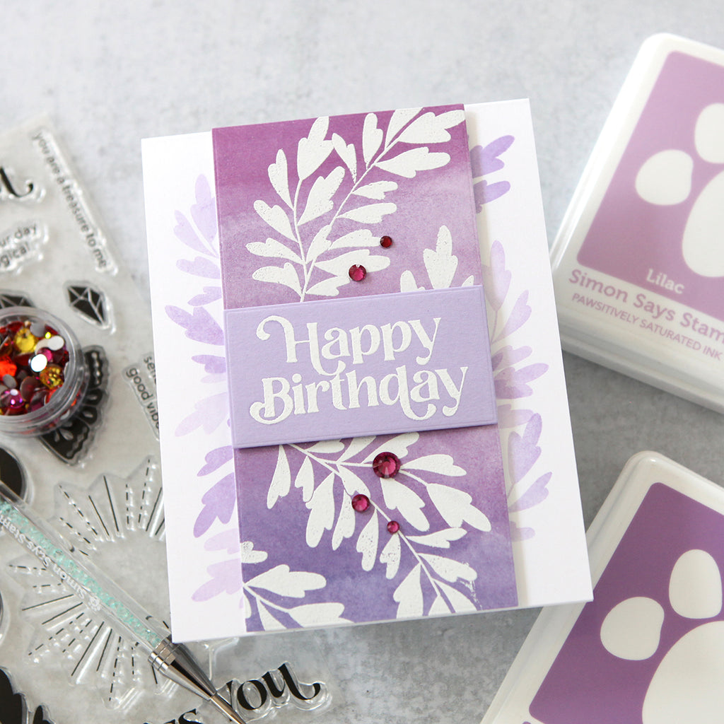 Simon Says Stamp Card Kit of the Month May 2024 Celestial Wishes ck0524 Birthday Card  | color-code:ALT09
