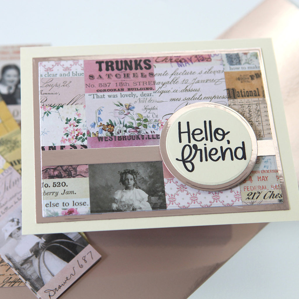 Simon Says Stamp Card Kit of the Month July 2023 Flower Happy ck0723 Hello Card | color-code:ALT09