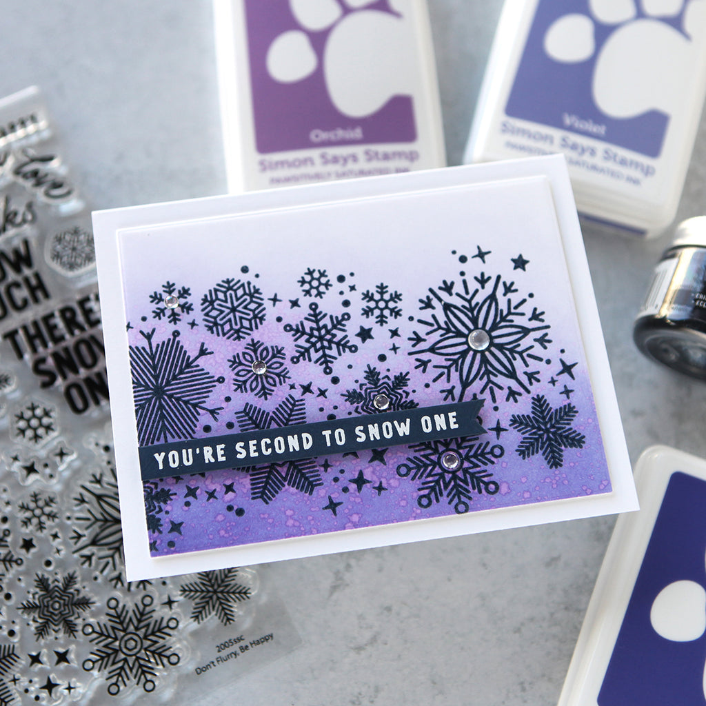 Simon Says Stamp Card Kit of the Month January 2024 Don't Flurry Be Happy ck0124 Friend Card | color-code:ALT15