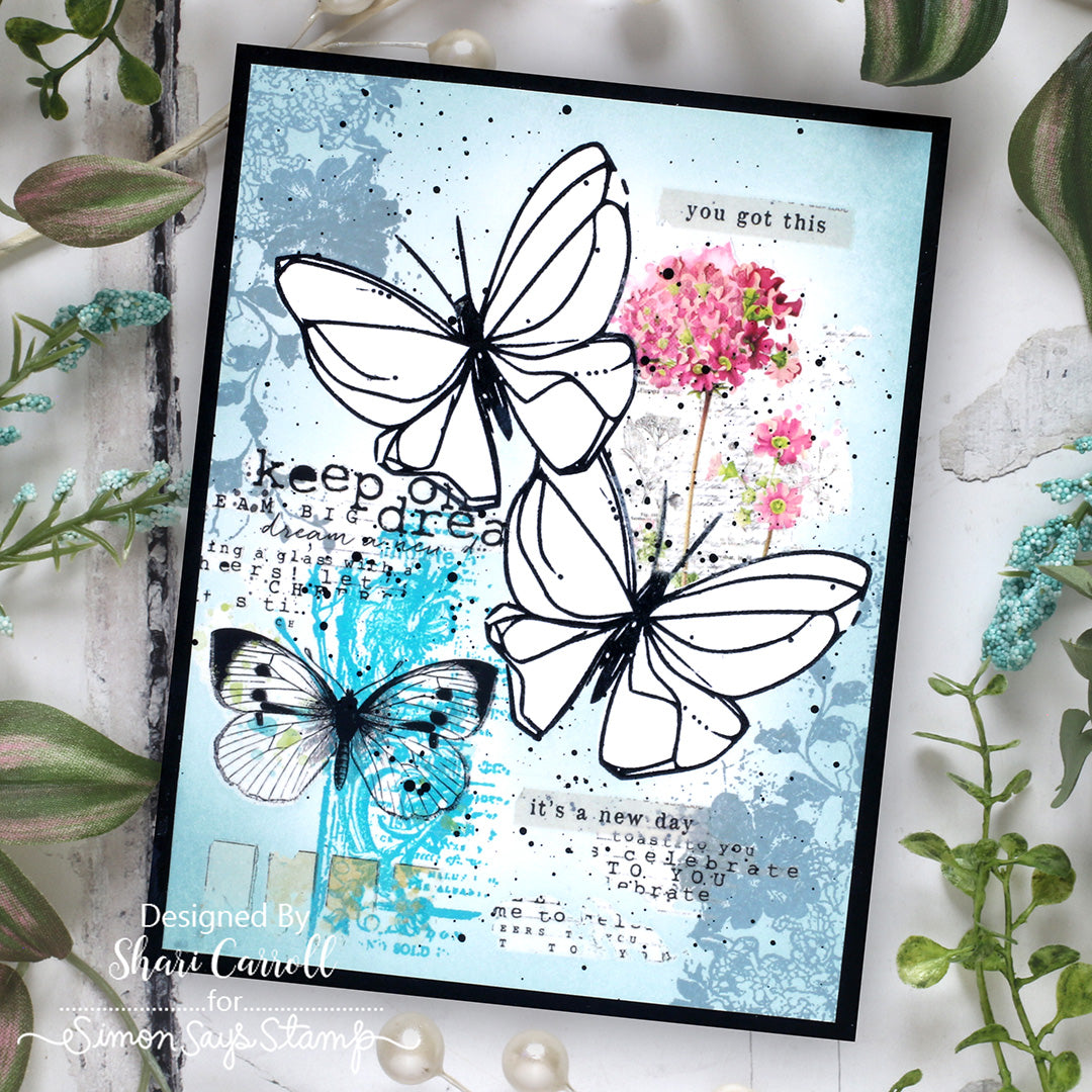 Simon Says Stamp Card Kit of the Month April 2026 A Little Artsy ck0426 Encouragement Card | color-code:ALT06