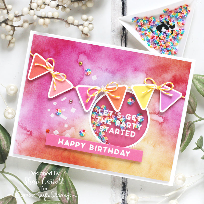 Simon Says Stamp Card Kit of the Month October 2023 Put Your Party Hats On ck1023 Birthday Card | color-code:ALT05
