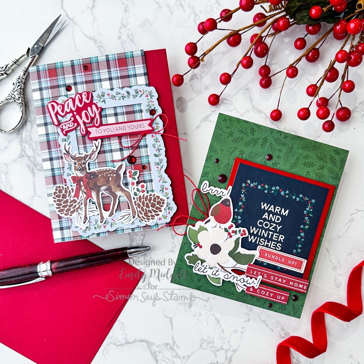 Limited Edition Simon Says Stamp STAMPtember® Card Kit Warmth and Wonder swwck25 Holiday Cards | color-code:ALT01