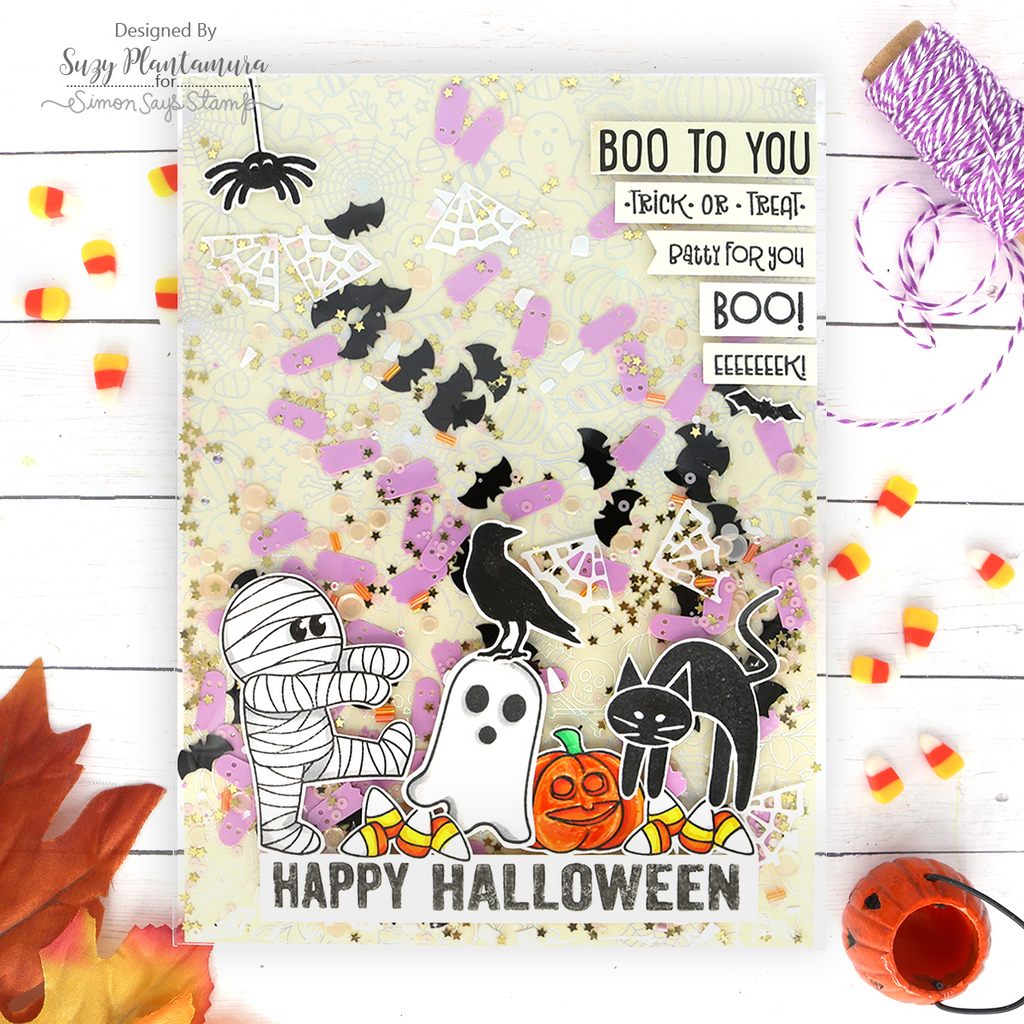 Limited Edition Simon Says Stamp Card Kit Just Batty Halloween jbhck23 | color-code:ALT12